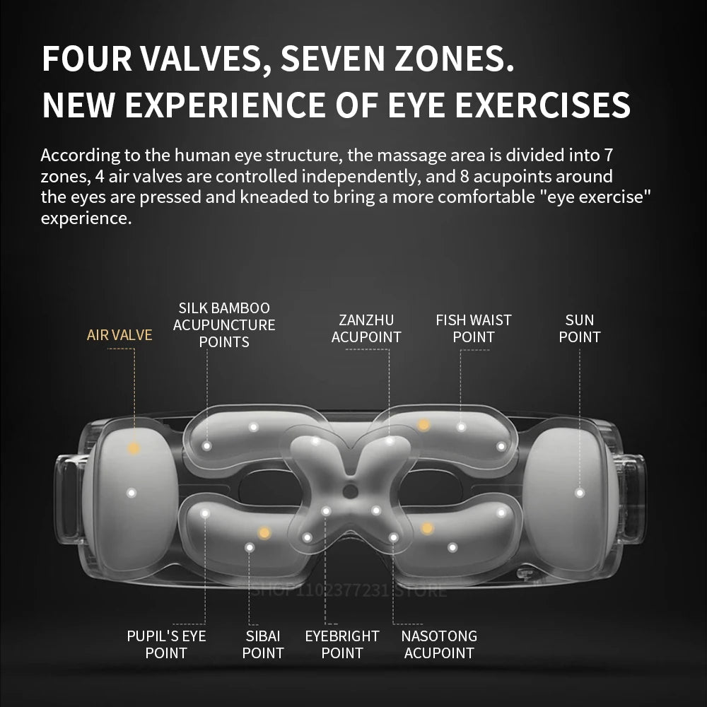 Xiaomi Mijia Smart Eye Massager - Foldable Eye Care Glasses with App Control & Heat Therapy