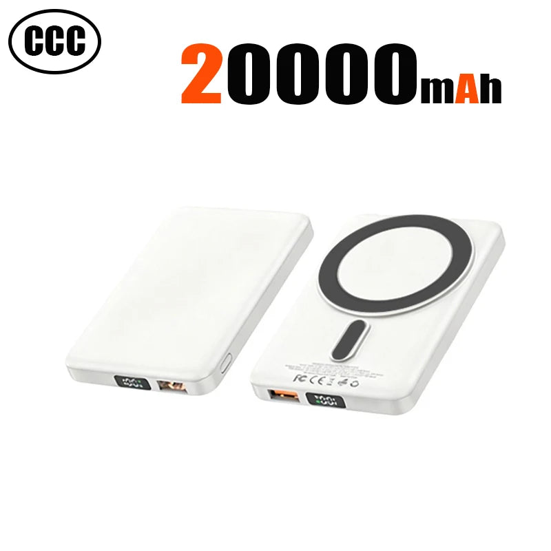 Device+ 100000mAh Magnetic Wireless Power Bank - Fast Charging for iPhone Samsung Xiaomi MagSafe