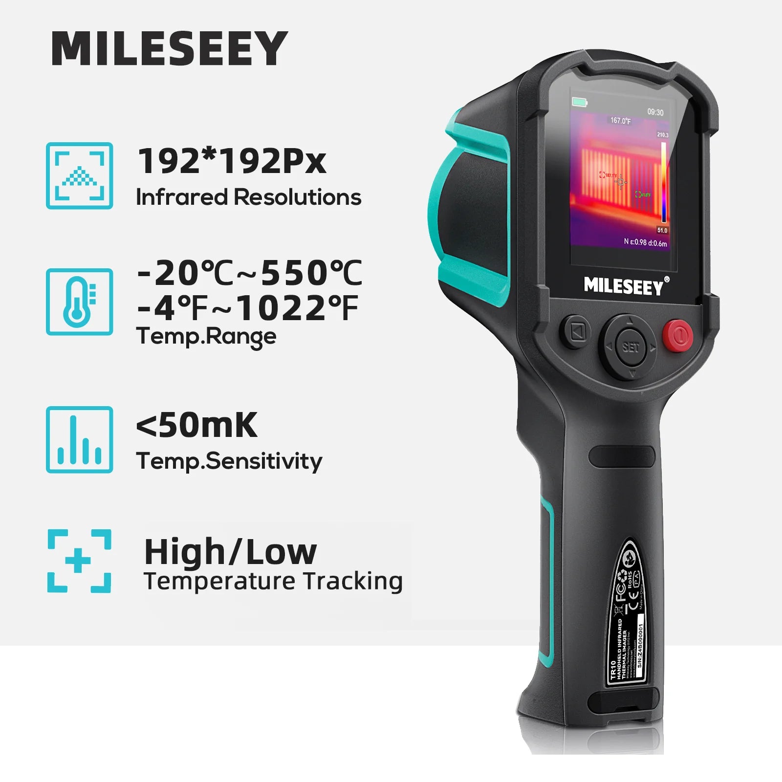 Device+ TR10 Portable Infrared Thermal Imager Camera for Leak Detection Electronics Repair with 2.8 Inch LCD Display