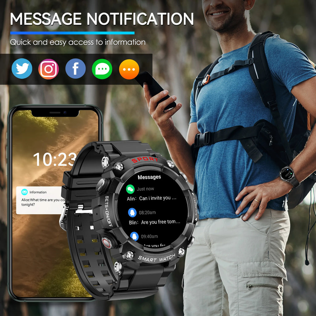 Device+ 2-in-1 Smart Watch with Bluetooth Earbuds - AMOLED Display Health Monitor HD Audio