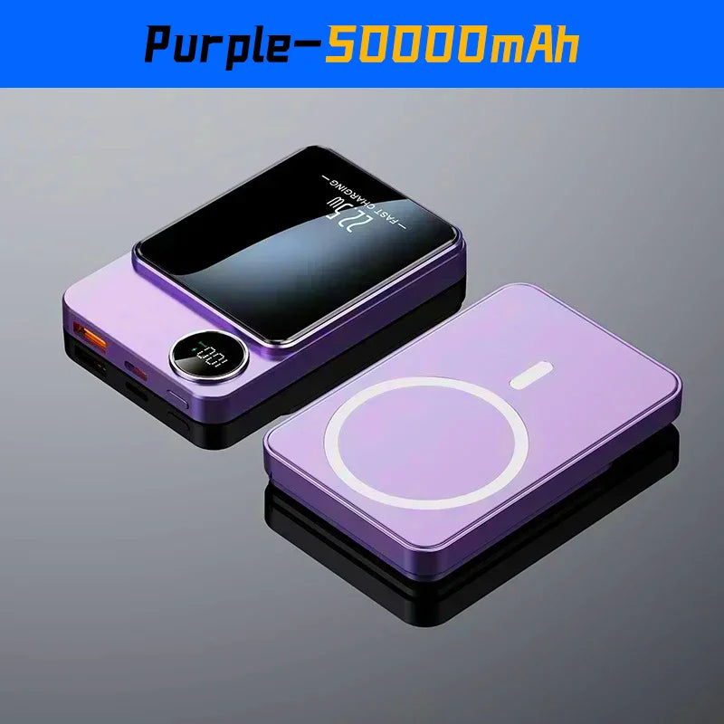 Device+ 100000mAh Fast Wireless Power Bank - 22.5W MagSafe Compatible for iPhone Xiaomi Samsung