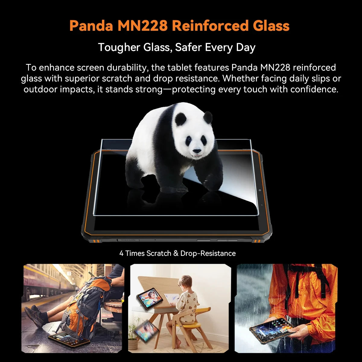 Device+ Active 5 Rugged Tablet - 8.68" Android 15 8GB RAM 128GB Storage 6600mAh Battery