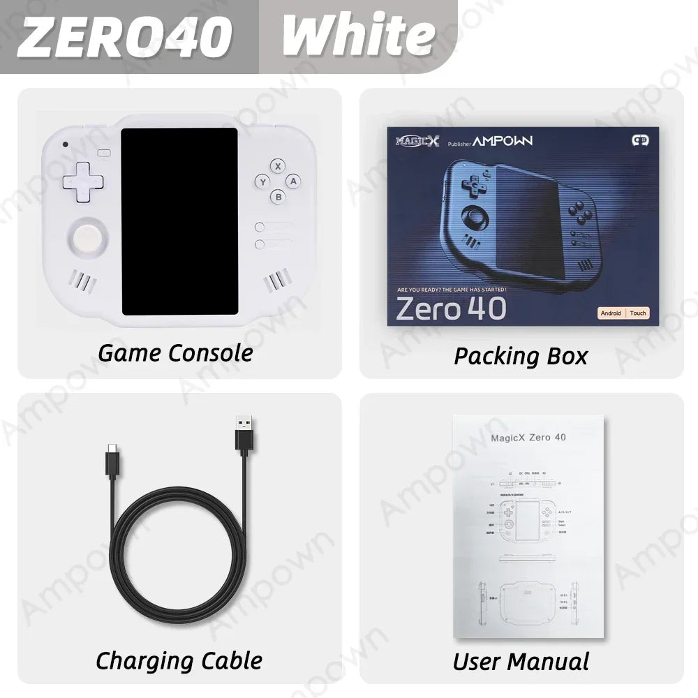 Device+ ZERO 40 Android Handheld Game Console - 4" Multi-Touch Screen WiFi Expandable to 512GB