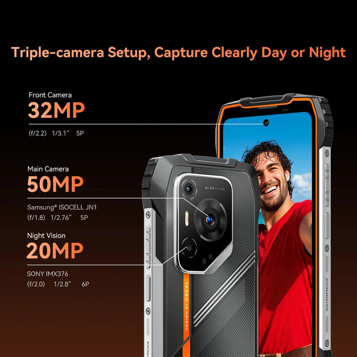 Device+ PILOT 3 Rugged 5G Smartphone - 12GB RAM 256GB 120Hz Display Android Dual SIM