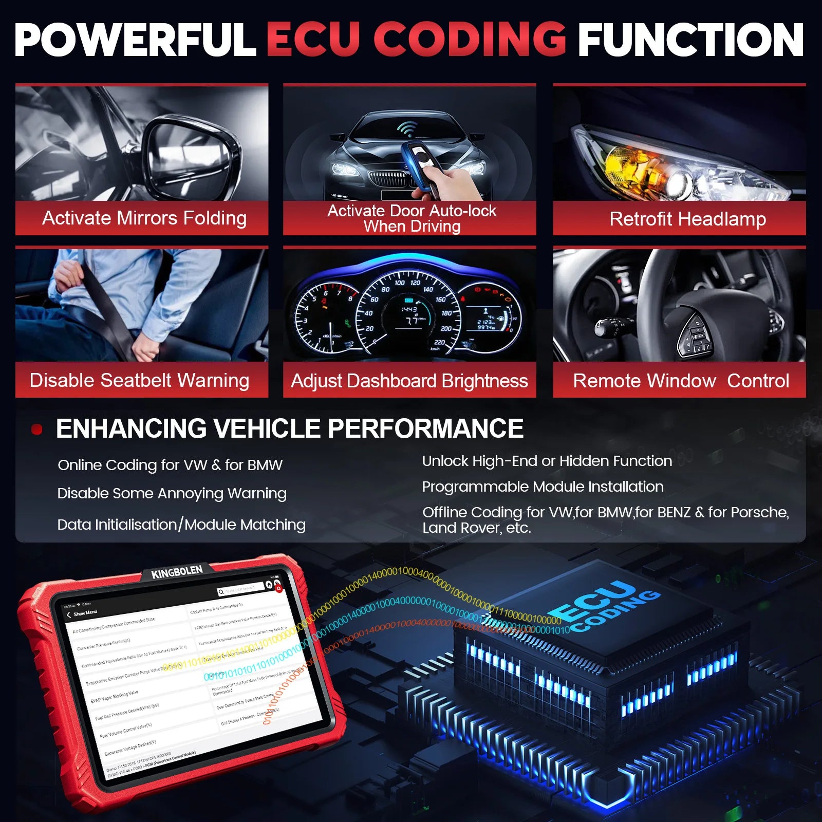 Device+ K10 pro ELITE OBD2 Scanner ECU Coding CANFD FCA All System Diagnostic Tool with Active Test 2 Year Free Update
