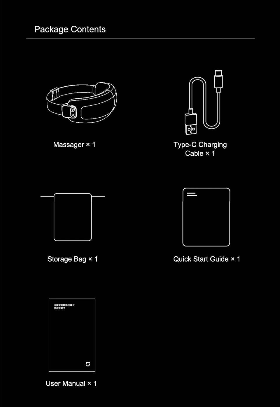 Xiaomi Mijia Smart Eye Massager - Foldable Eye Care Glasses with App Control & Heat Therapy