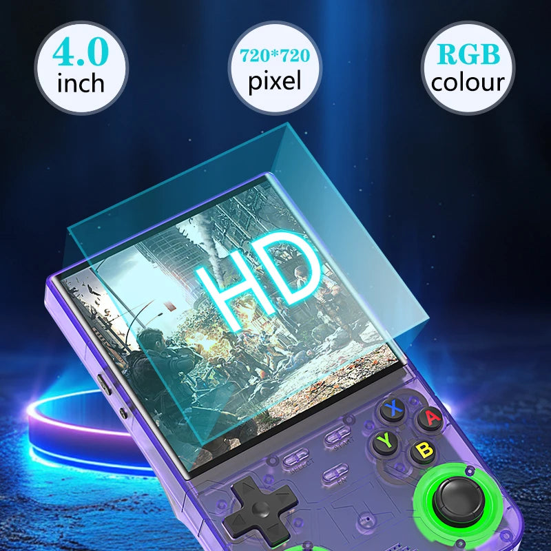 Device+ R36S Ultra Retro Handheld Game Console - 16000+ Games RGB Lighting 4.0" IPS Screen