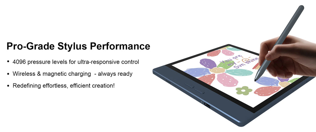 Device+ B7 E-Ink E-Reader 7'' Android 14 Tablet with 8+128GB Storage 5MP Rear Camera Handwritten Note Support WiFi Bluetooth